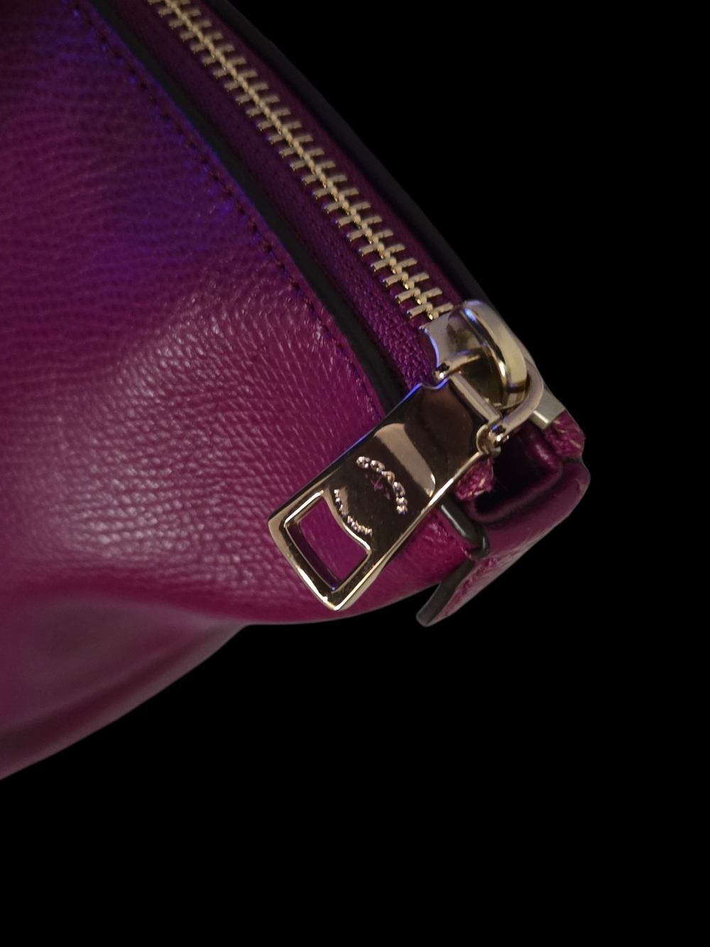 Coach Leather Magenta Tote Bag - Picture 4 of 10
